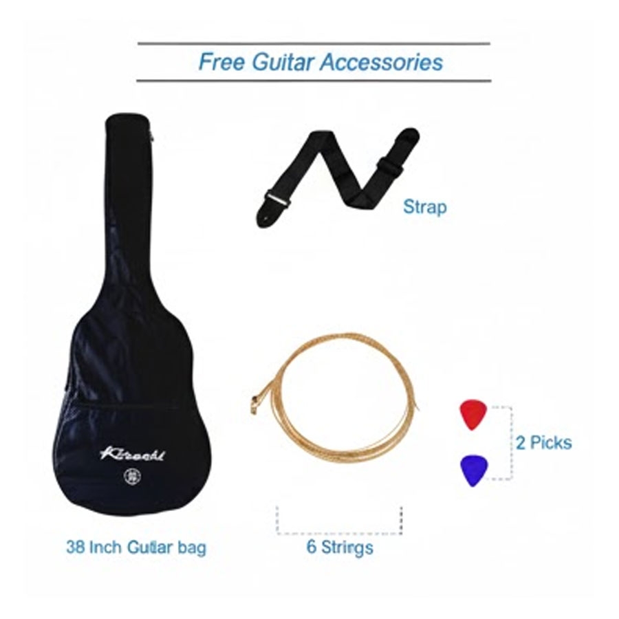 Kizashi ST-1C 38 inch Acoustic Guitar