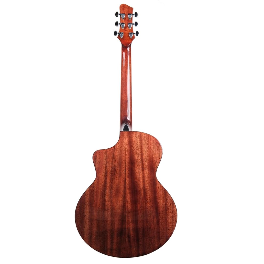 F240C Acoustic Guitar – Auditorium Cutaway Body, Mahogany Top & Back, Rosewood Fingerboard, 20 Frets, Coated Strings (Tobacco gloss)