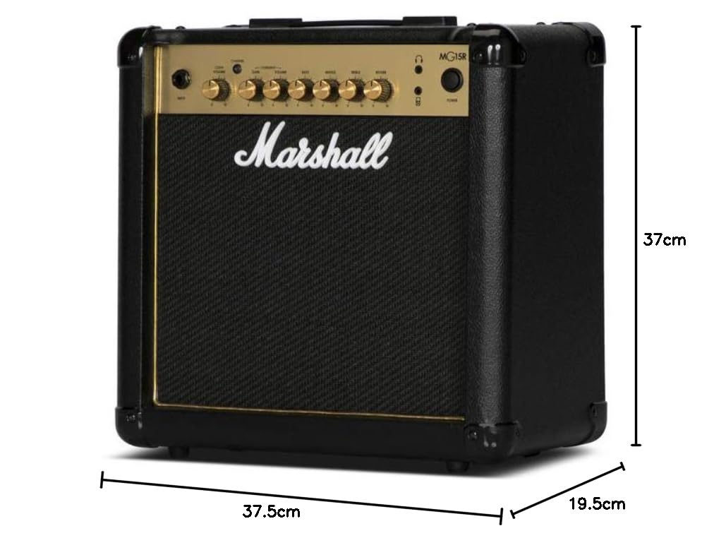 Marshall MG4 Gold Series MG15GR 15-Watt Guitar Combo Amplifier Latest Version with Reverb and 2 Channels