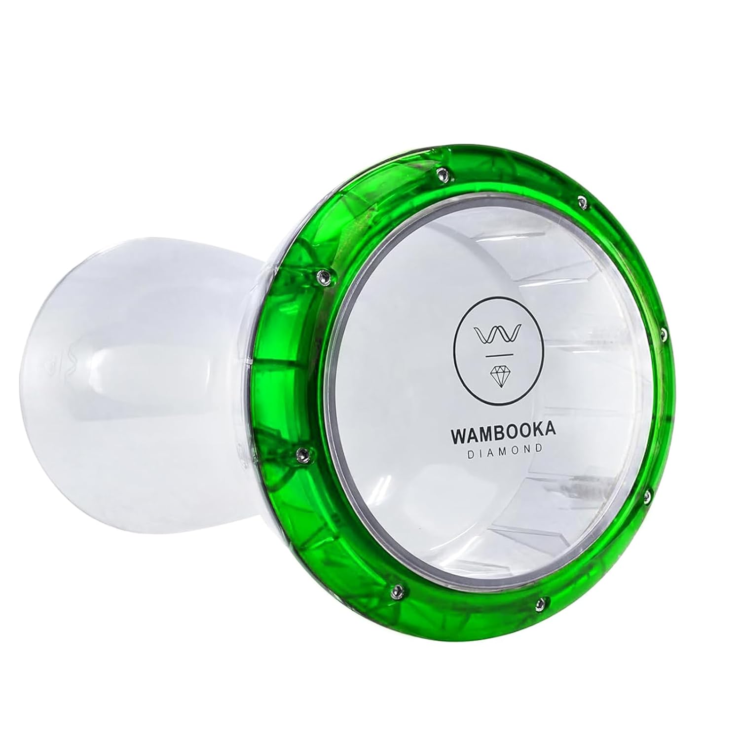 Wambooka Green Emerald Darbuka – Dry & Wet Sound Modes, 8.75'' Head, Lightweight- Professional Drum with Brass Tuning Keys & Padded Bag – 17'' Length – Ideal for Live & Studio Use