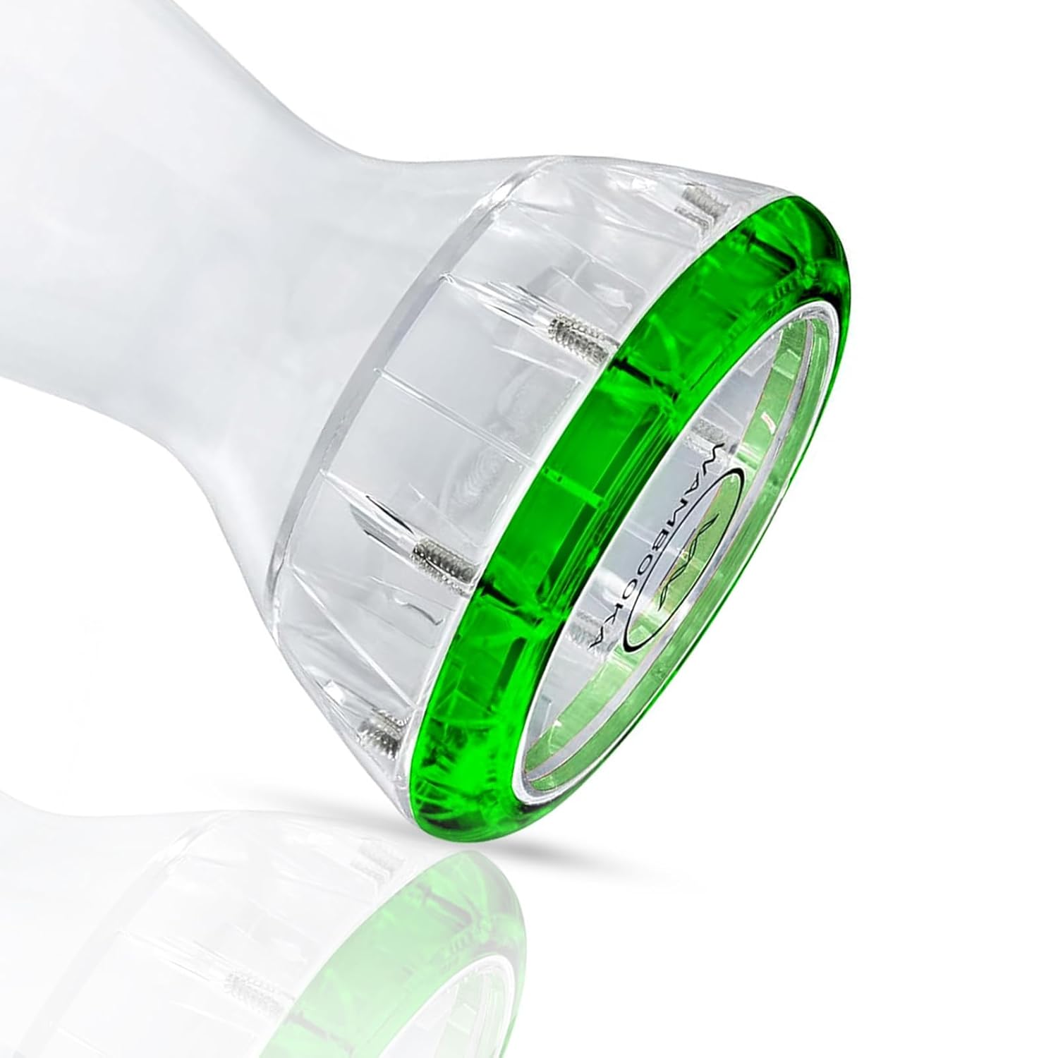 Wambooka Green Emerald Darbuka – Dry & Wet Sound Modes, 8.75'' Head, Lightweight- Professional Drum with Brass Tuning Keys & Padded Bag – 17'' Length – Ideal for Live & Studio Use