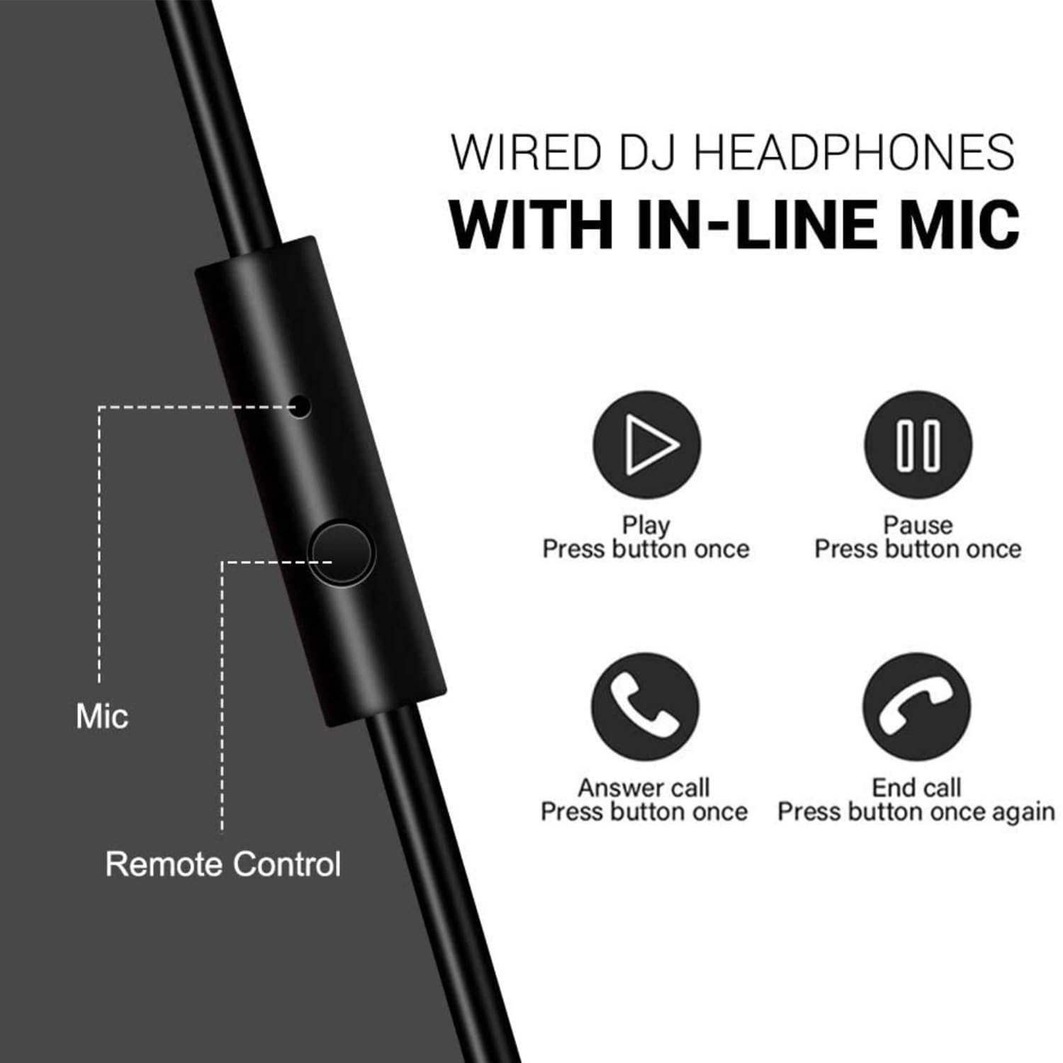 hayden HY-HD10 Professional Studio Headphones Over-Ear