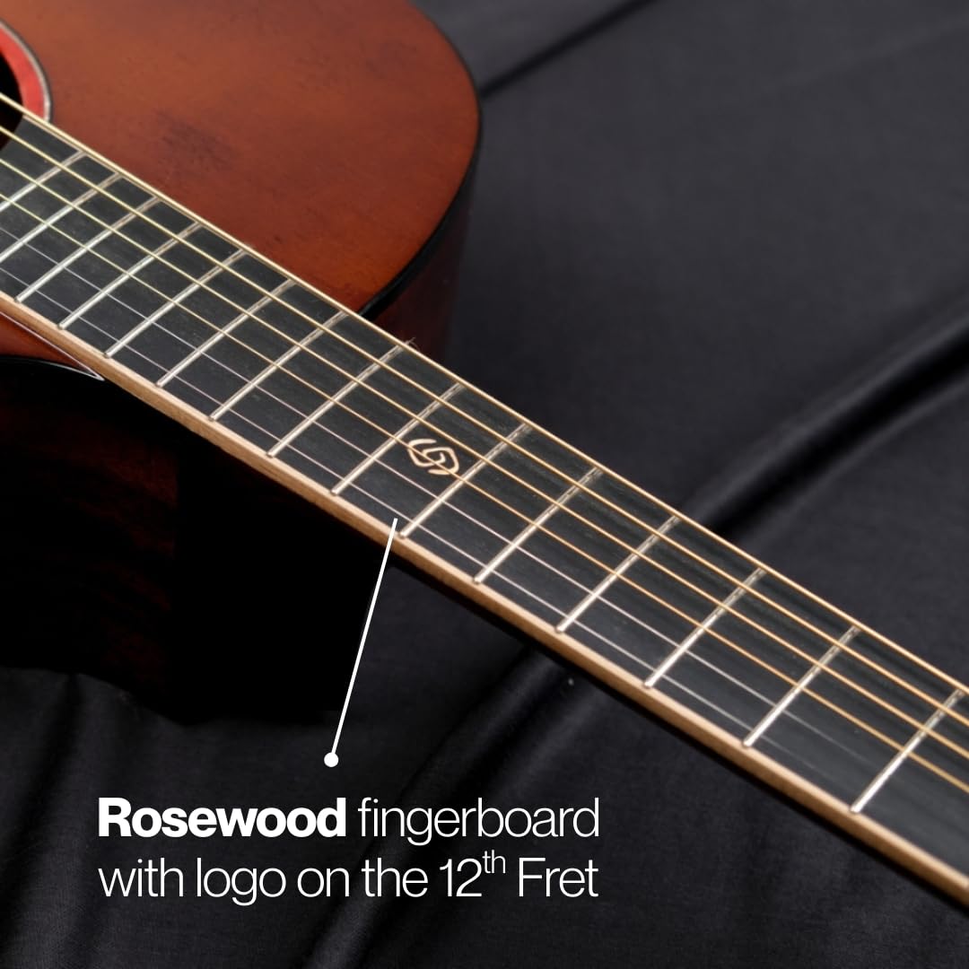 F240C Acoustic Guitar – Auditorium Cutaway Body, Mahogany Top & Back, Rosewood Fingerboard, 20 Frets, Coated Strings (Tobacco gloss)