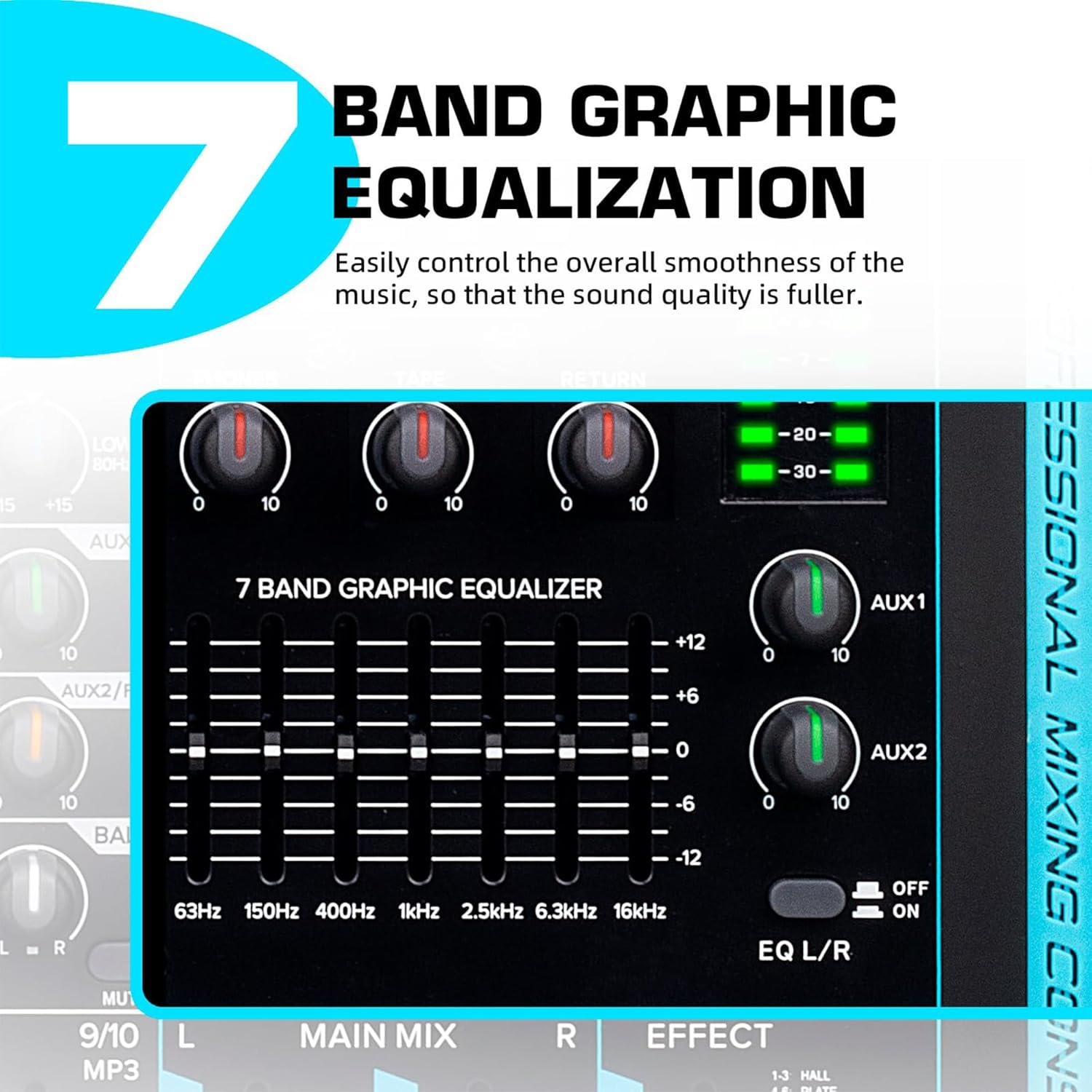 Hayden HY-8FX 10-Channel DJ Mixer With 99 DSP
