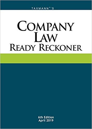 Company Law Ready Reckoner 6th Edition April 2019