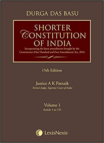 DD Basus Shorter Constitution of India Set of 2 Volumes by Durga Das Basu and AK Patnaik