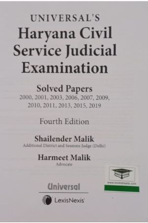 Haryana- Civil Service Judicial Examinationbookonline