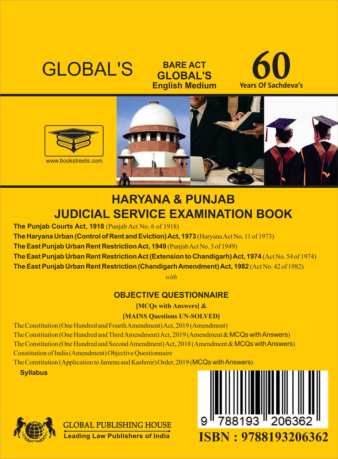 Haryana and Punjab Judicial Service Examination Book By Global Publishing House