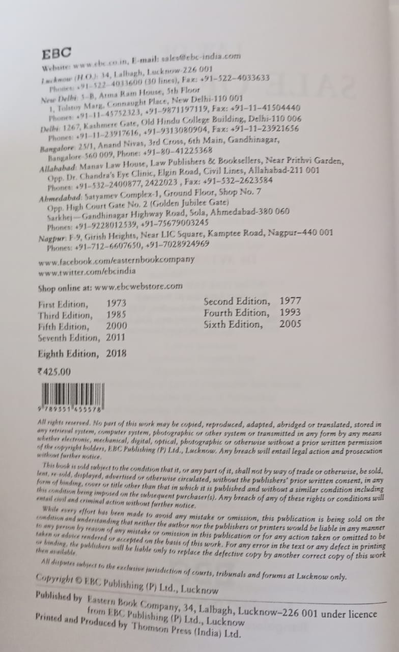 law of Sale of Goods by Avtar Singh