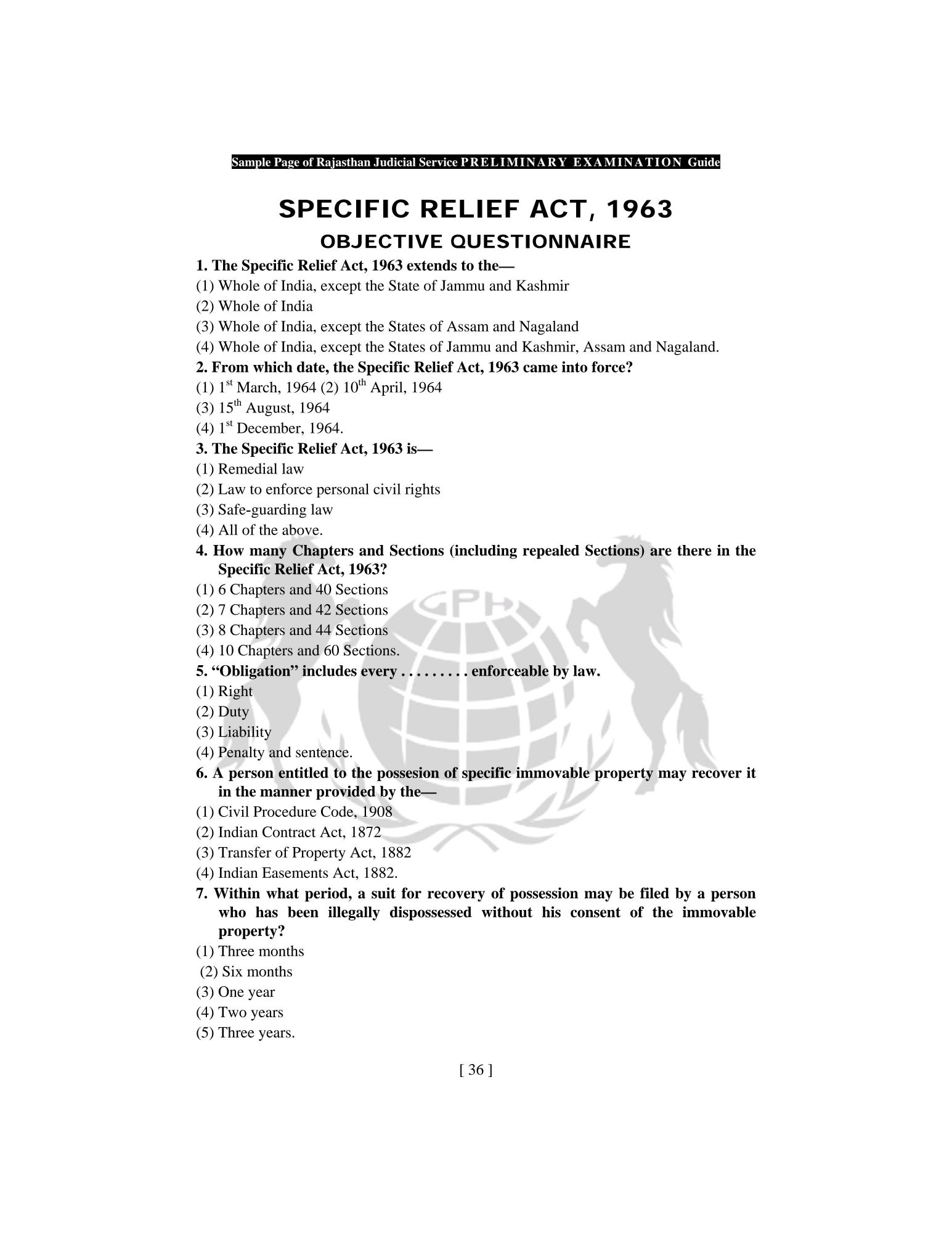 Rajasthan Judicial Services Examination Preliminary Examination Objective Questions and Answers In One Vol ed Paperback 2024 for Rjs Exam by solanki