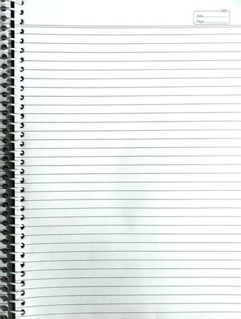 CBD Spiral Notebook Single Line Soft Cover A4 size