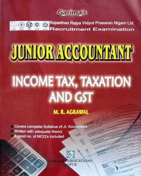 Garima Junior Accountant Income Tax Taxation And GST By MR Agrawal
