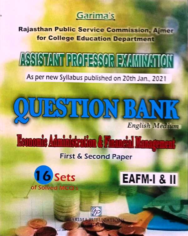 Garima Assistant Professor Question Bank First Second Paper 16 Sets Of Solved MCQs