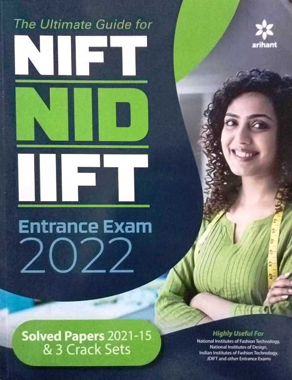 Arihant NIFT NID IIFT Entrance Exam 2022 Solved Papers 2021-15 3 Crack Sets