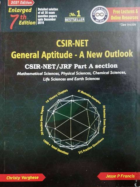 CHRISTY VARGHESE CSIR NET GENERAL APTITUDE A NEW OUTLOOK 7th Edition 2021