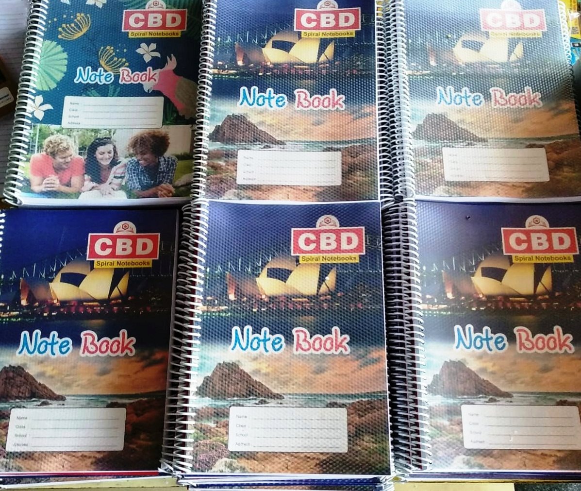 CBD Spiral Notebook Single Line Soft Cover A4 size