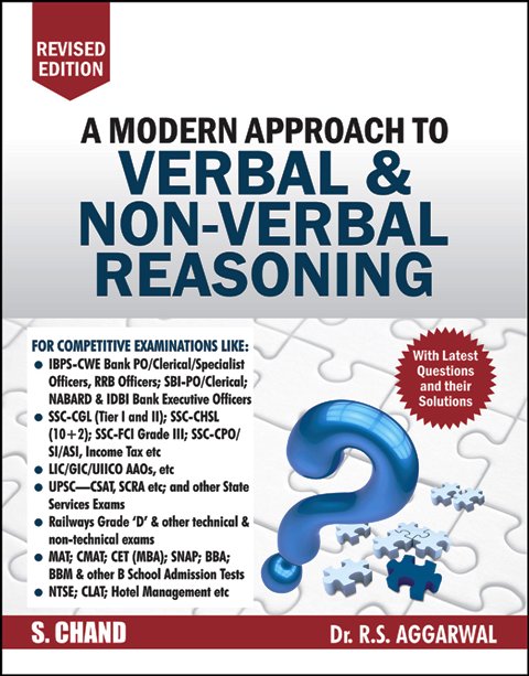 S Chand A Modern Approach to Verbal Non-Verbal Reasoning by RS Aggarwal 9789352832163