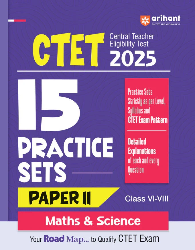 Arihant CTET Mathematics Science 15 Practice Sets Book