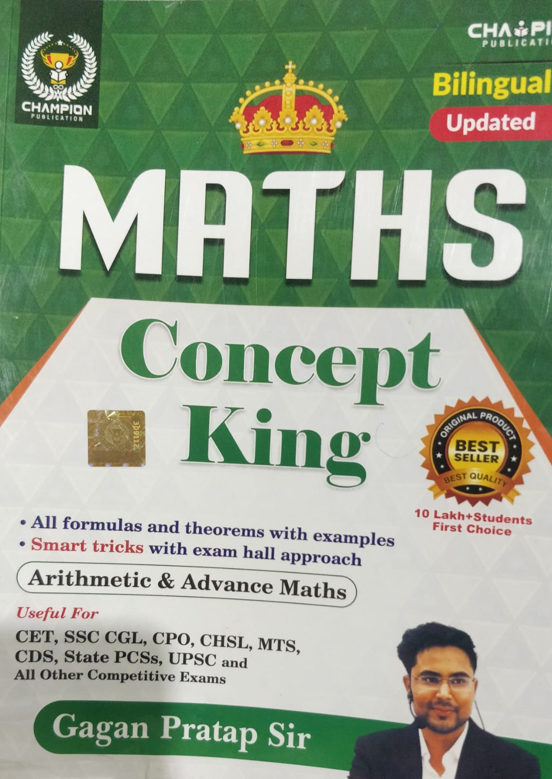 Champion Maths Concepts king by Gagan Pratap Sir 2nd edition 2024