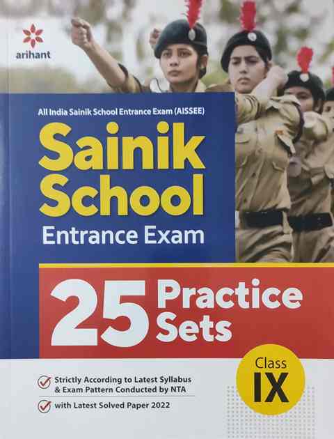 Arihant sainik school entrance exam 25 parctice sets CLASS- IX