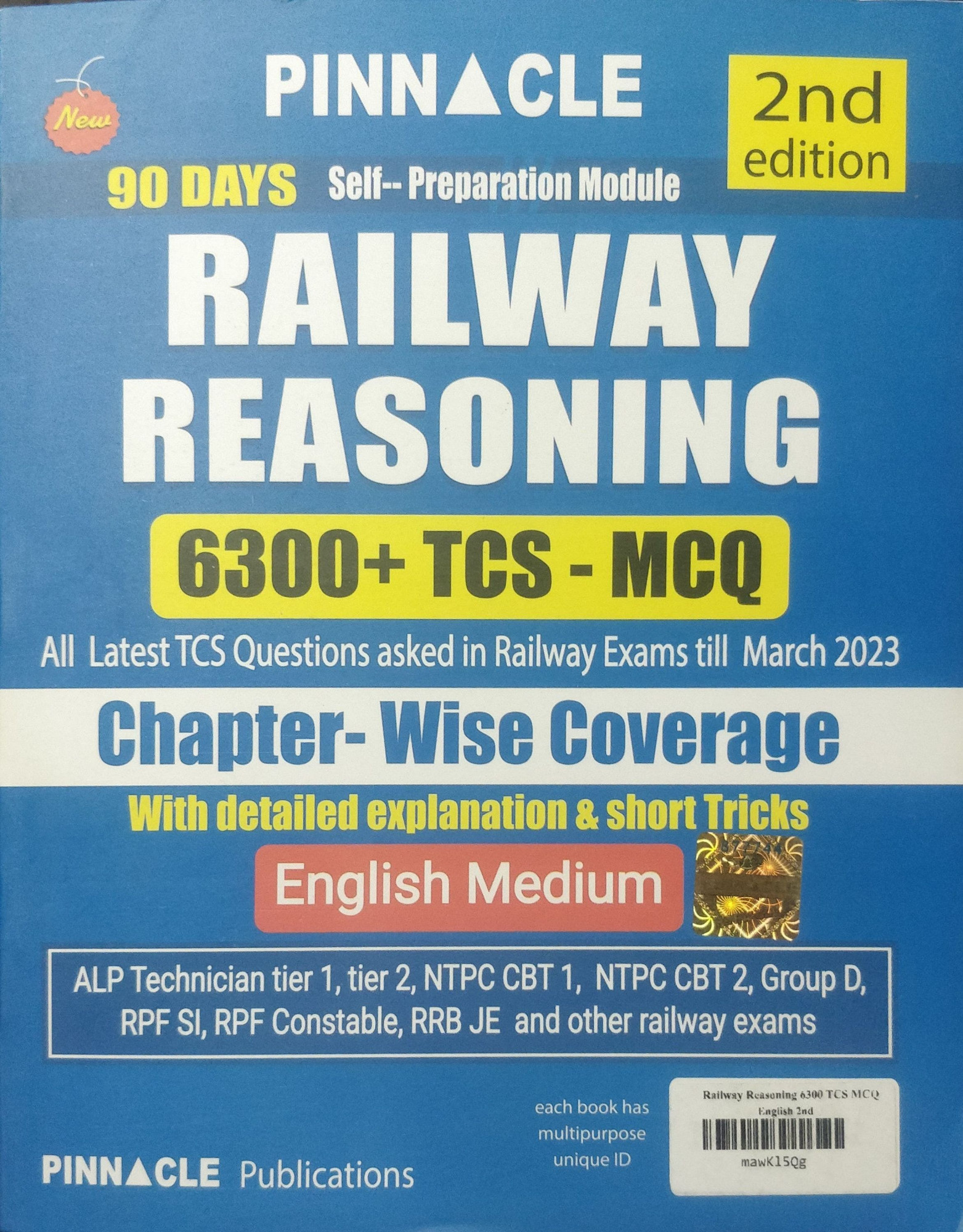 Pinnacle Railway Reasoning 6300 TCS MCQ English Medium