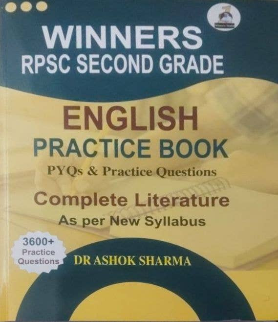 Winner Academy RPSC 2 Grade English Practice book written by Ashok Sharma