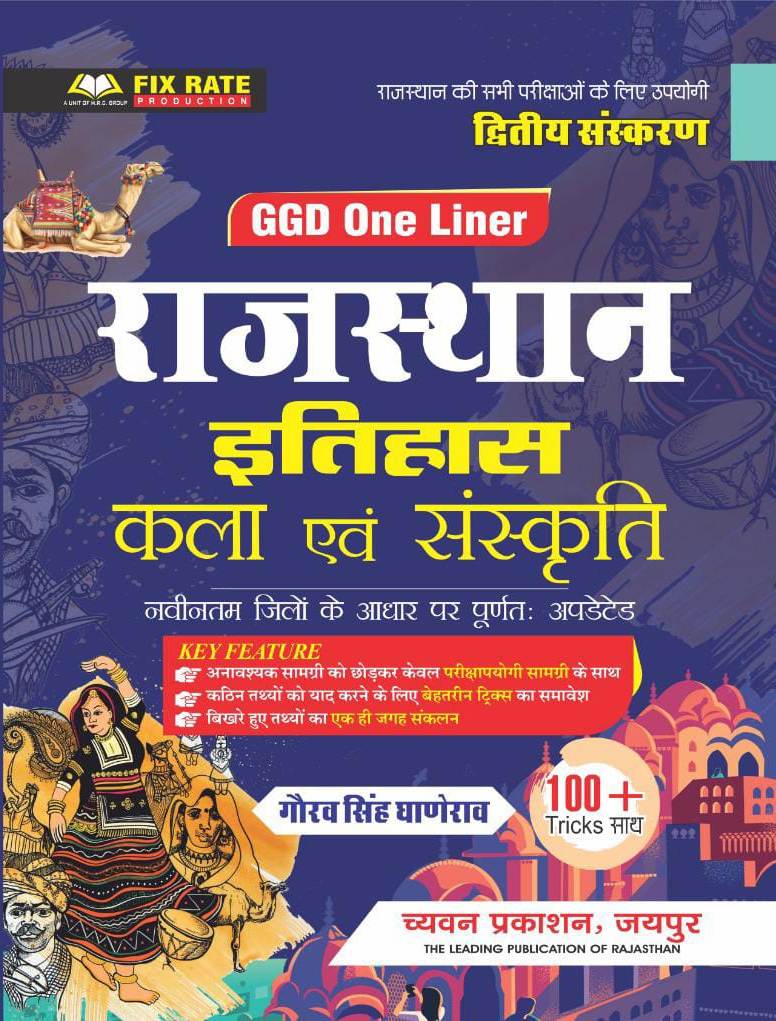 Chyavan GGD One linner Rajasthan Itihas Kala Evm Sanskriti by Gaurav Singh Ganerao