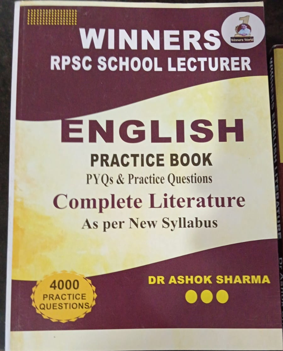 Winners RPSC School Lecturer English Practice Book by Dr Ashok Sharma