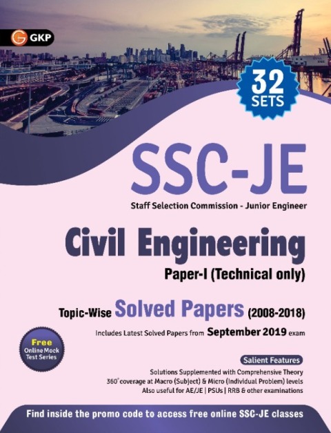GKP SSC JE Civil Engineering Paper 1 Topic Wise Solved Paper