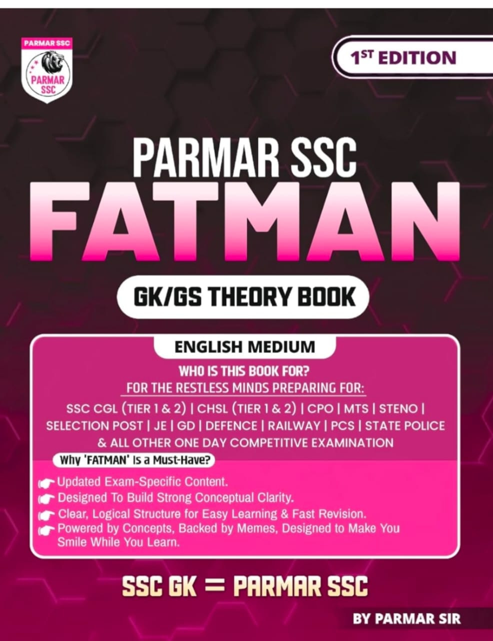 Parmar SSC FATMAN GK GS Theory book