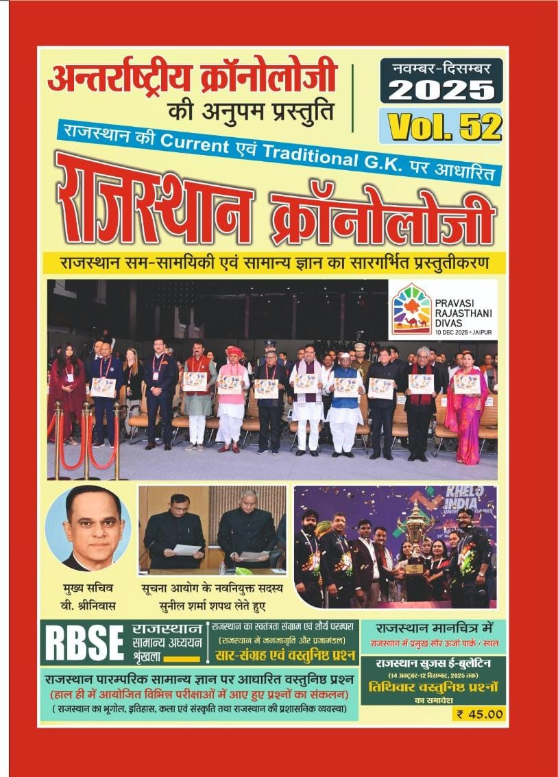 Rajasthan Chronology vol 52 2025
