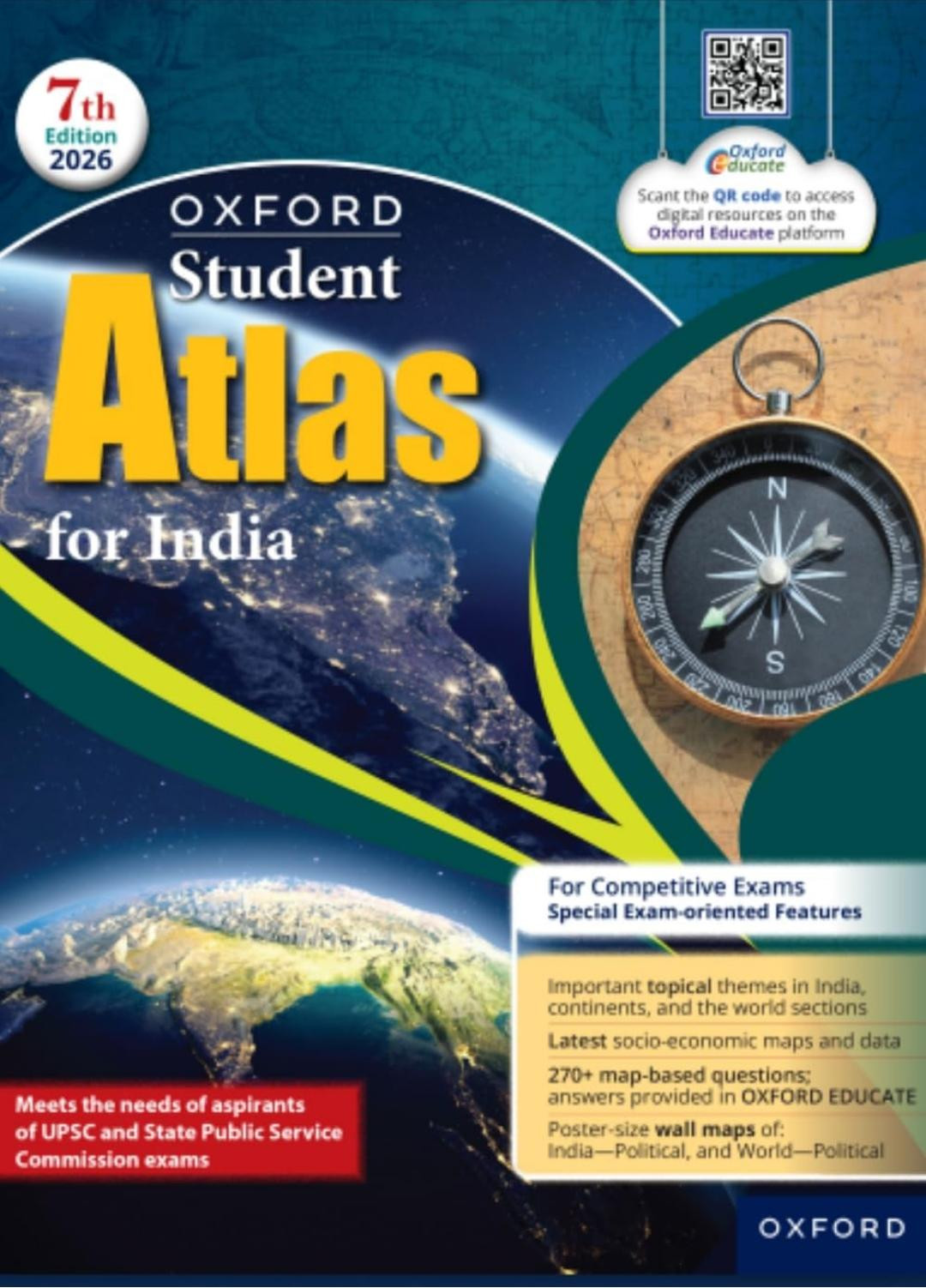 OXFORD STUDENT ATLAS FOR INDIA 7th edition 2026