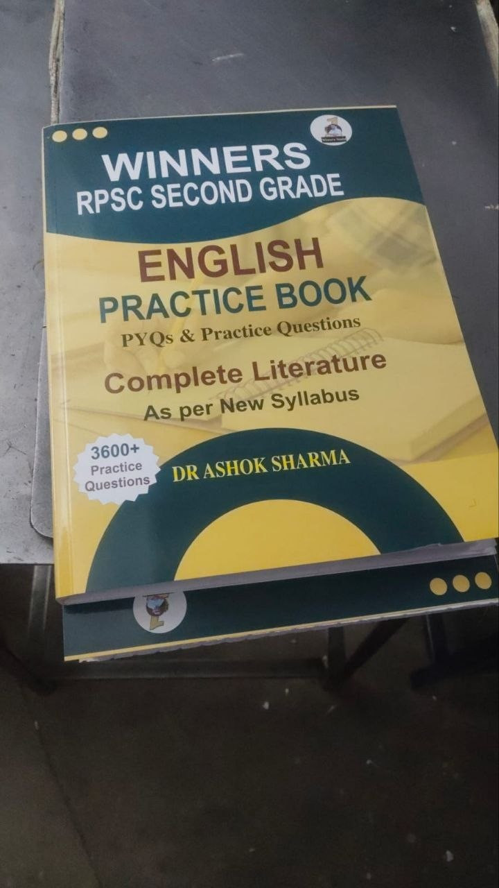 Winner Academy RPSC 2 Grade English Practice book written by Ashok Sharma