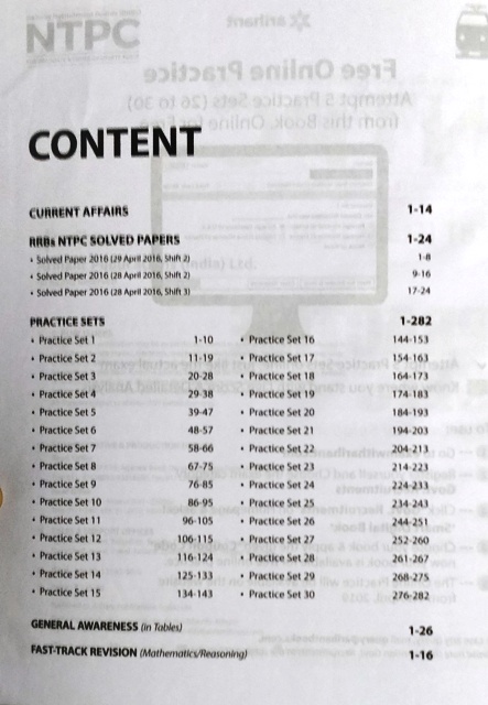 Arihant Rrb Ntpc Practise E