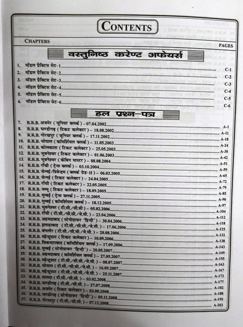 UNIQUE RRB NTPC PRACTICE BOOK CONTENT