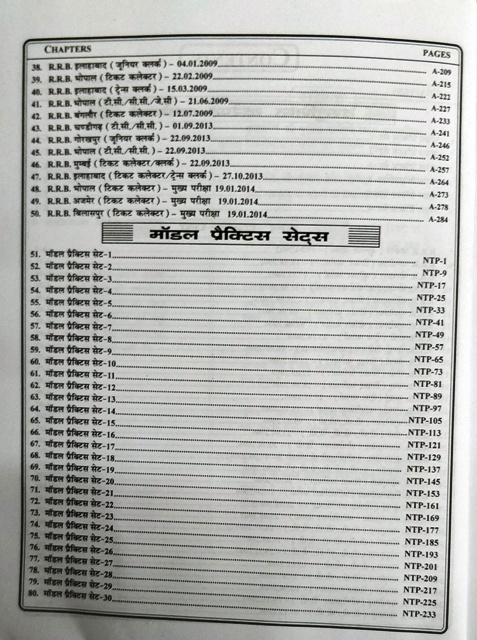 UNIQUE RRB NTPC PRACTICE BOOK CONTENT