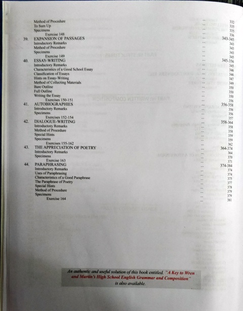 HIGH SCHOOL ENGLISH GRAMMAR AND COMPOSITION E