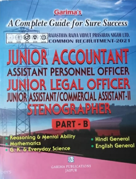 GARIMA JUNIOR ACCOUNTANT JUNIOR LEGAL OFFICER STENOGRAPHER PART- B