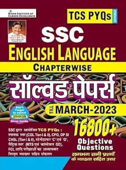 Kiran SSC English Language Chapterwise Solved paper TCS PYQS
