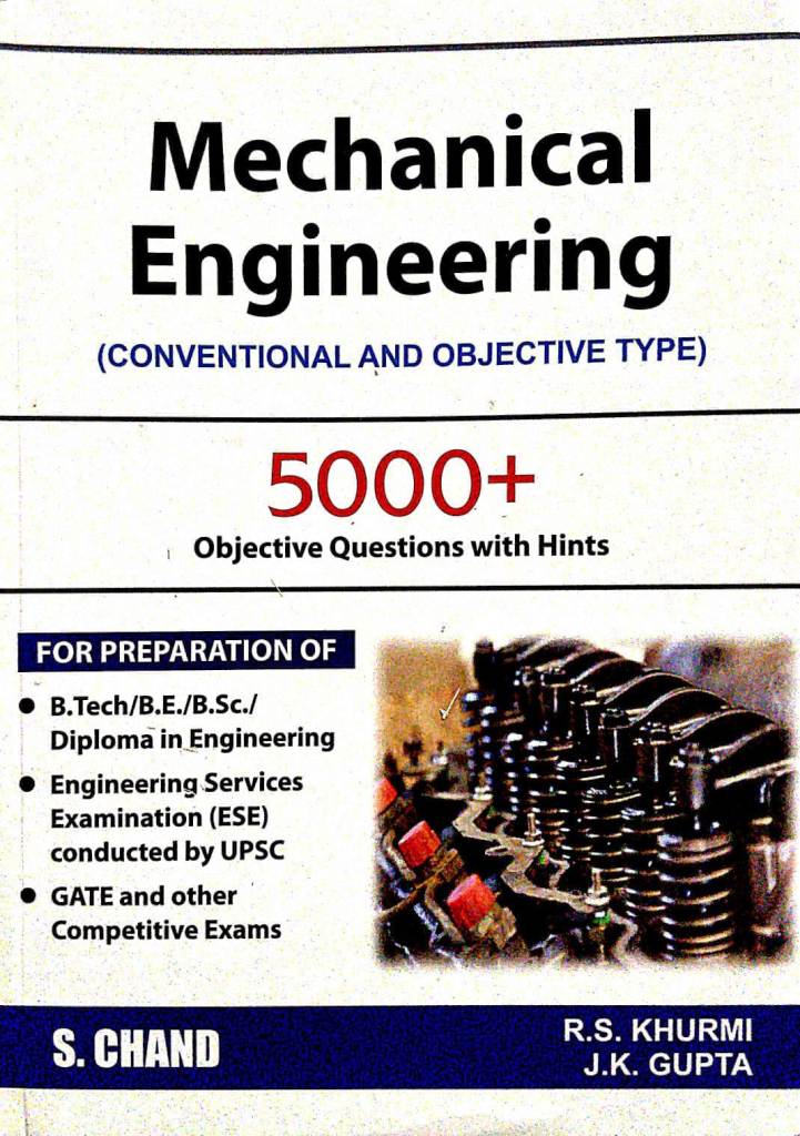Mechanical Engineering 5000 Objective Questions with hints by RS Khurmi JK Gupta