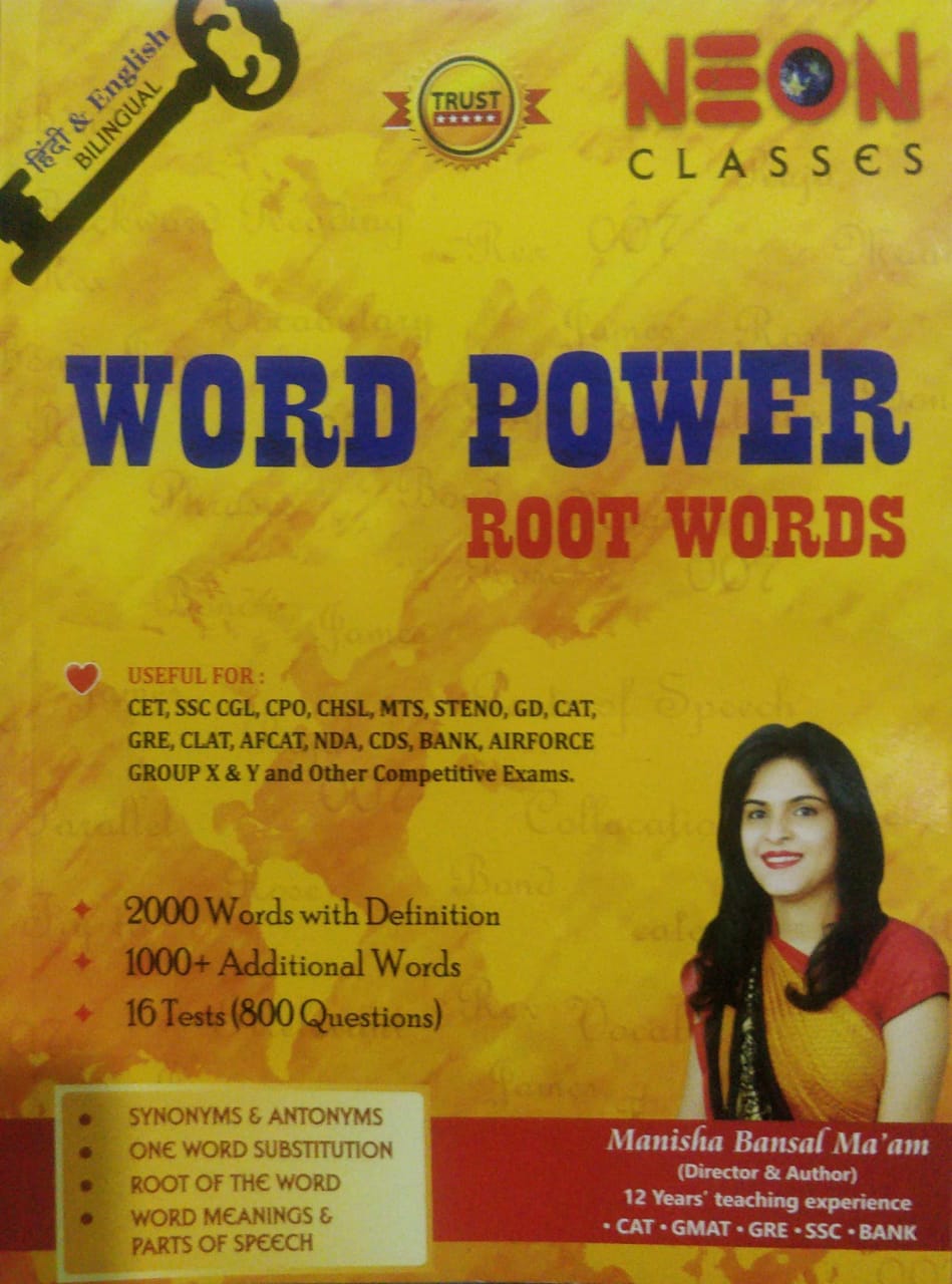 Neon Jumbled Word Power Cloze Test Combo book sets by Manish Bansal