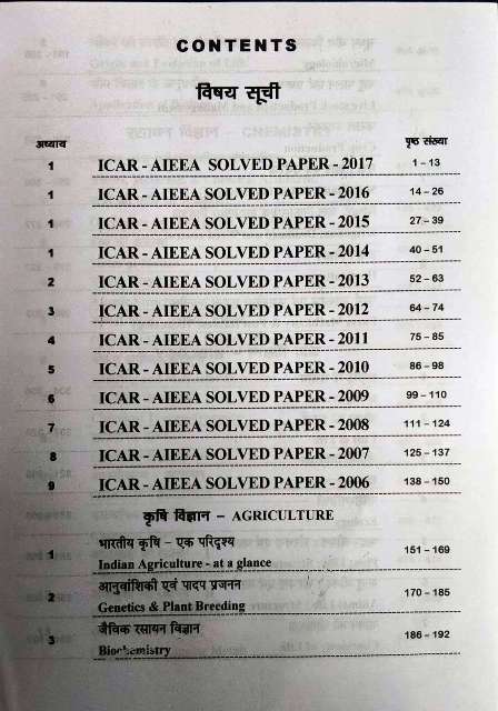NSA ICAR AIEEA UG SYLLABI H by Dr Rajeev Bairathi RK Gupta