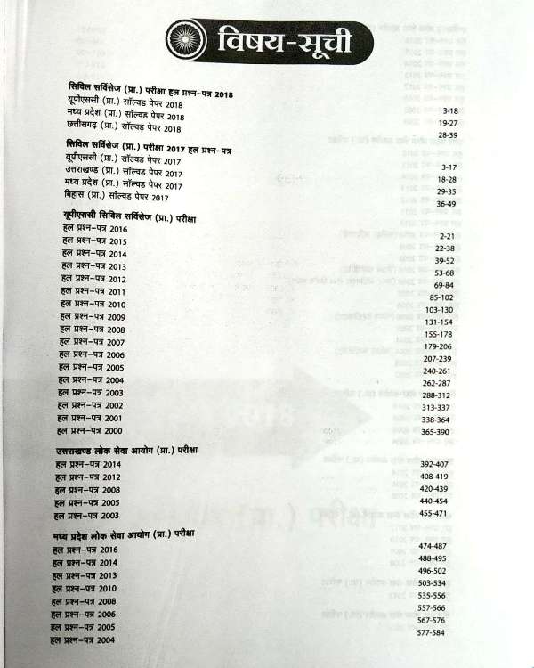 ARIHANT IASPCS SAMANYA AADHYAN SOLVED PAPER YEAR 2018