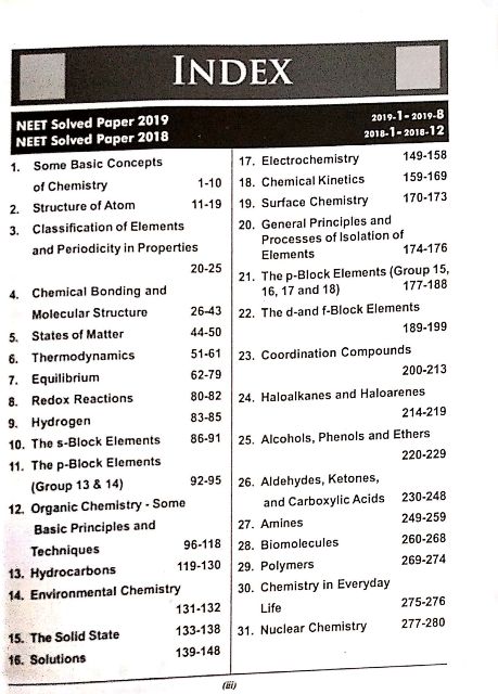 DISHA NEET CHEMISTRY SOLVED PAPER 2019-1988