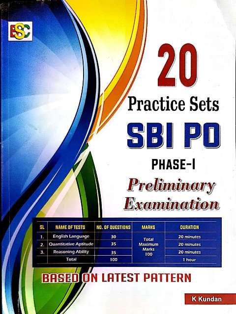BSC SBI PO PHASE-1 PRE 20 PRACTICE SETS