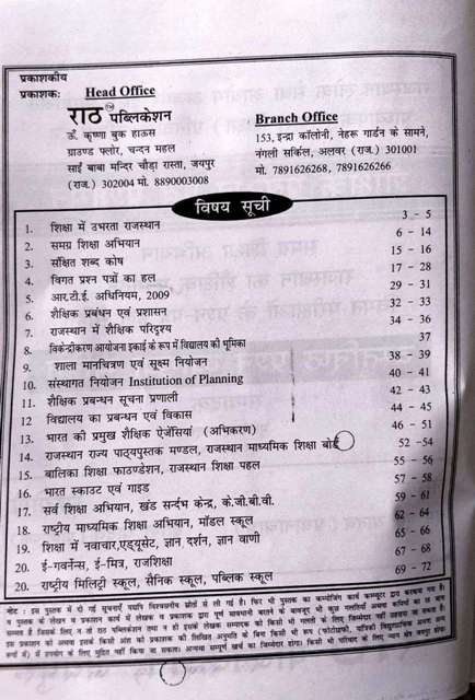 RATH FIRST GRADE SHAKSHIK PRABHAND AVM PRASHASAN OBJECTIVE