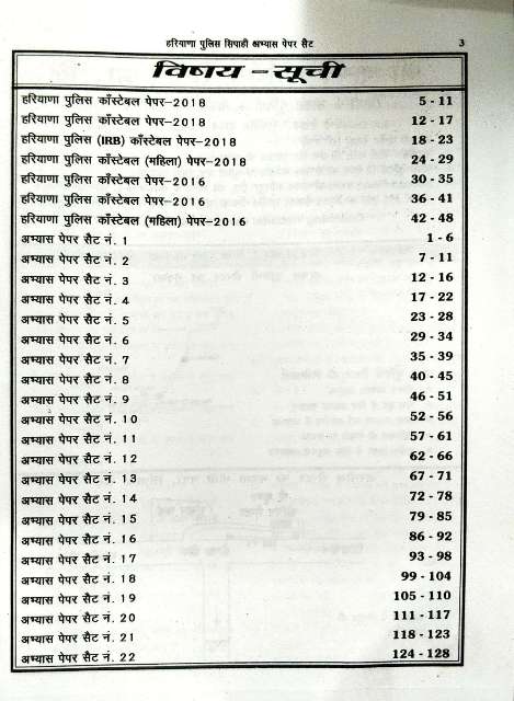 SK HARYANA POLICE PRACTICE PAPER