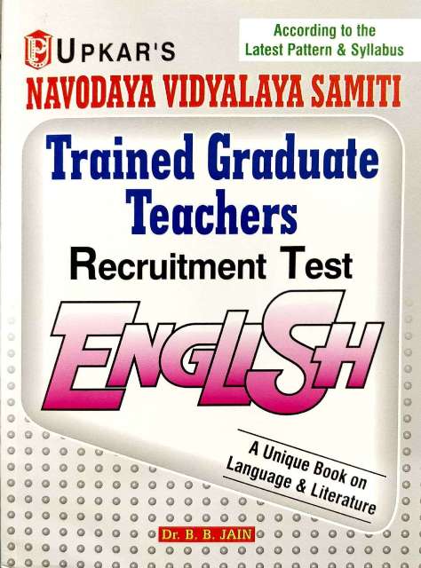 UPKAR NAVODAYA VIDYALAYA NVS TGT ENGLISH BY Dr BB JAIN