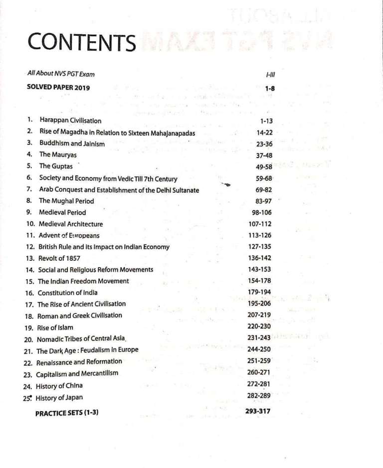 ARIHANT NVS PGT HISTORY BOOK