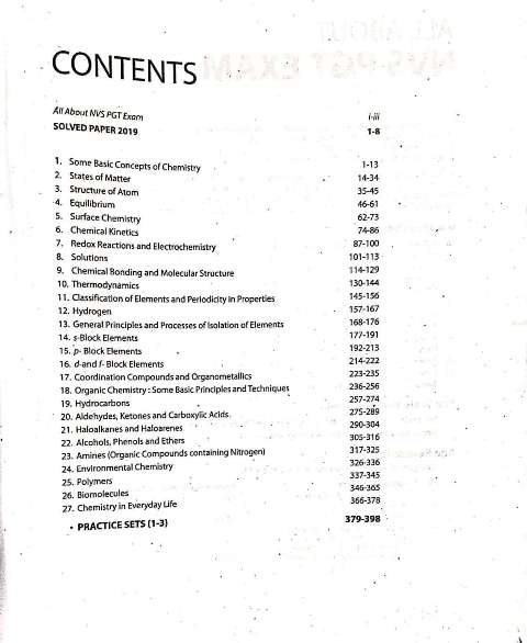 ARIHANT NVS PGT CHEMISTRY BOOK